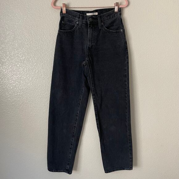 Levis Jeans Womens Size 24 Black 94 Baggy Relaxed Mid Rise Denim Y2K Gothic - Picture 3 of 11